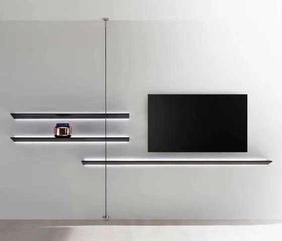 Factory Hot Sale Wall Mounted Shelf Aluminum Display Book Shelf Wall Decor Shelves