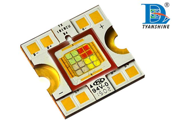 Small LES 60W RGB LED Array High Flux Density Entertainment RGBW Emitters