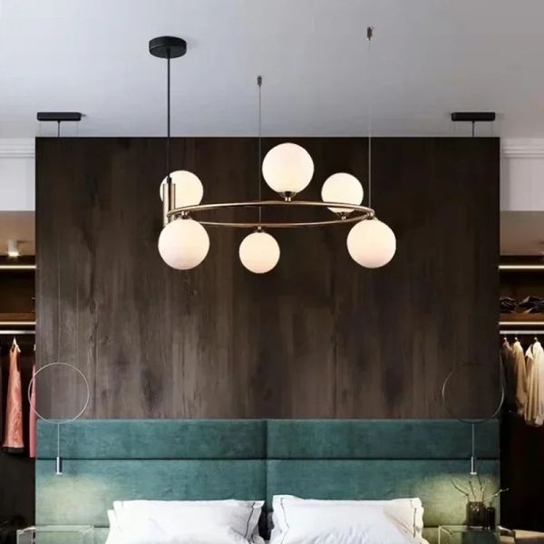Nordic Magic Bean Galss Chandelier Restaurant Light Glass Ball Pendant Light（WH-AP-673）