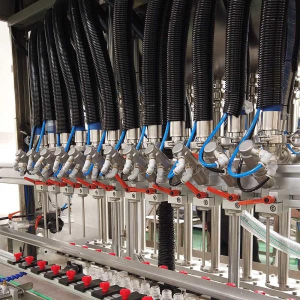 Fully Automatic Servo Motor Piston Pump Wine Production Line Liquor Gin Bottle Filling Machine