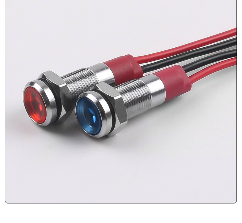 6mm Metal LED Indicator Lights High Brightness IP65 Rated Multi-Color Durable and Versatile for Equipment