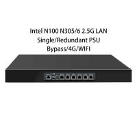 Zynshield 1U Rackmount Firewall PfSense N100 I3-N305 6 2.5Gbps LAN Bypass Redundant 4G Wifi