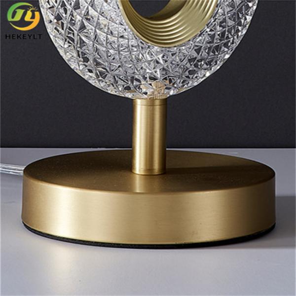 прикроватные лампы 12 см современные прикроватные светильники Оватед спальня золото акриловый светодиод