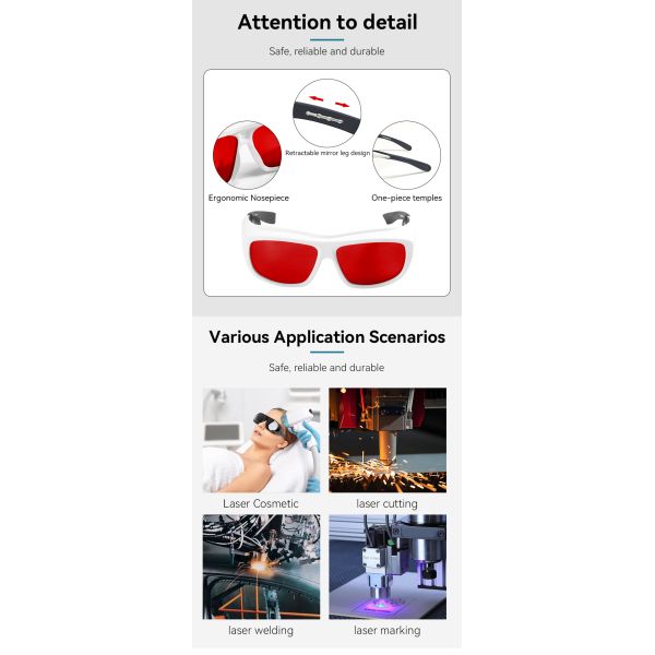 LASER PROTECT GLASSES safety glasses laser protection glasses laser protect glasses laser glasses 266nm 488nm 532nm 200-540nm Laser  laser protection lenses laserprotective sheet laser protection