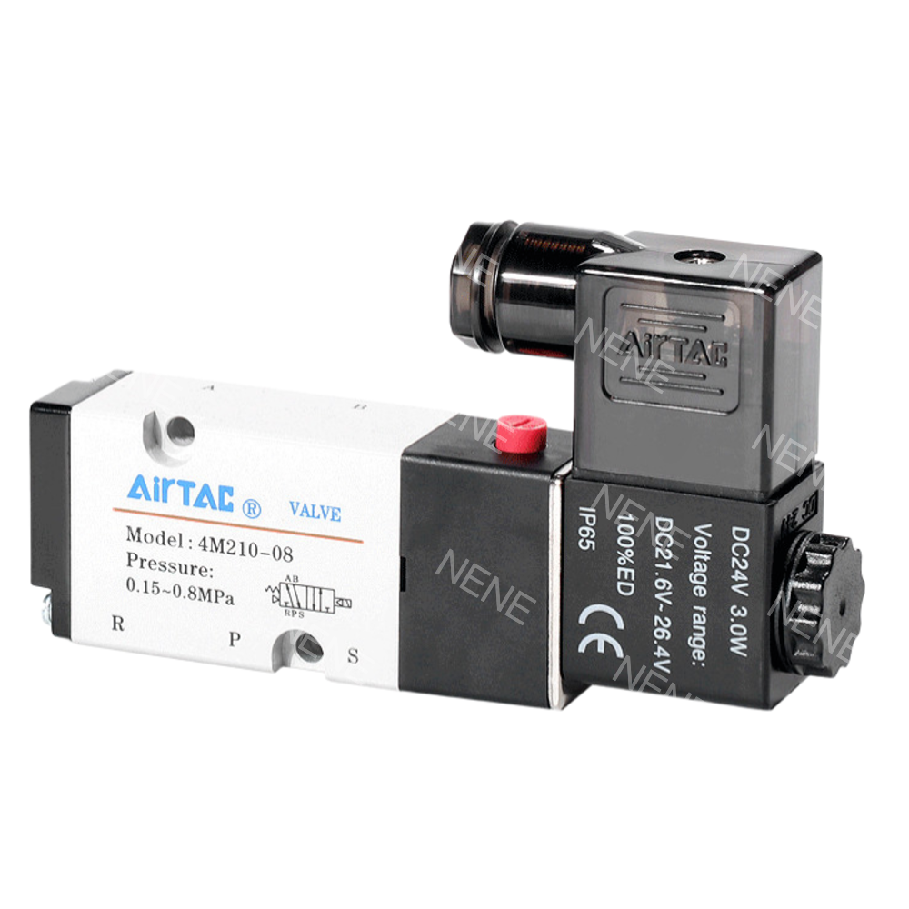 NAMUR Mounted 5/2 Way Double Solenoid Valve 4M220-08 G1/4 Port 0.89 Cv Maintenance Free for Textile Machinery from AIRTAC