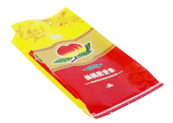 White Polypropylene Grain Bags , Large Gusseted Poly Bags For Food Packaging