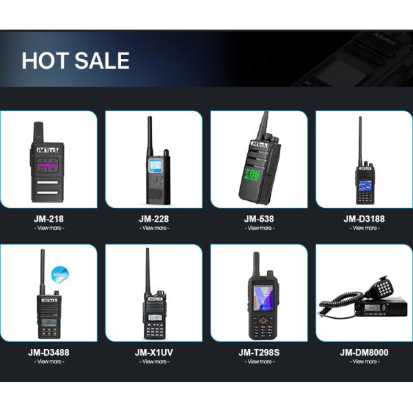 Digital Mobile Radio 10W Output Power Waterproof IP67 Walkie Talkie Communicator