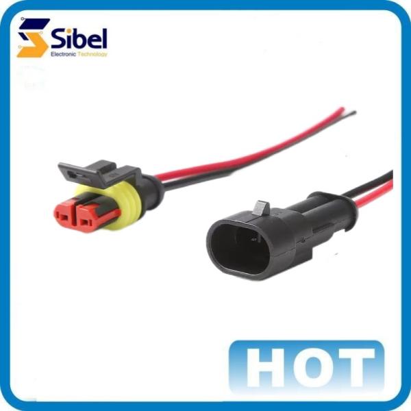 Customized Waterproof auto wiring harness connector cable 1 2 3 4 5 6 way DJ7021-1.5 AMP 1.5 series wire harness