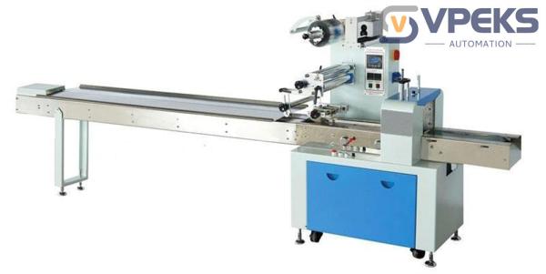 320mm Film Width Flow Wrapper Packaging Machine 40-230 Bags/min