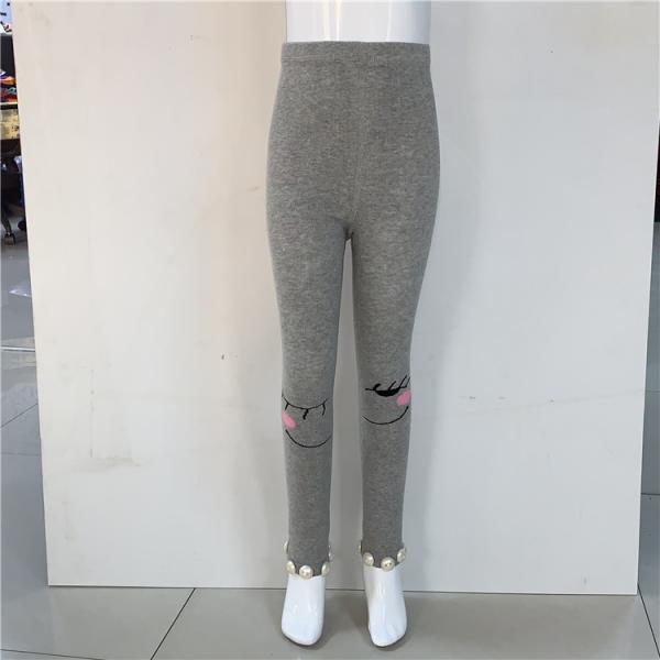 Cartoon Pattern Knitted Girls' Tights for School and Outdoor Activities