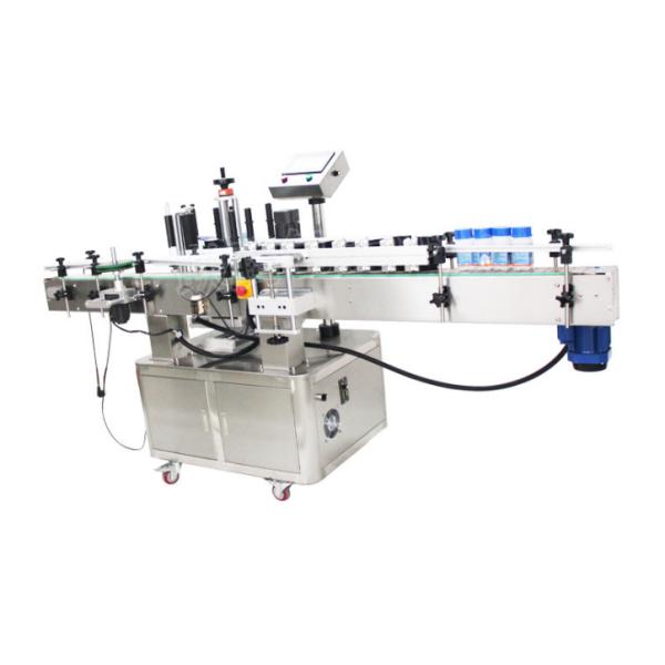 Máquina de aplicação de rótulos de garrafas de plástico para garrafas de metal