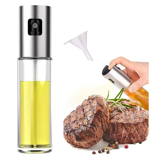 304 Stainless Steel Atomized Oil Sprayer Portable Oil Bottle for Other Cooking Tools