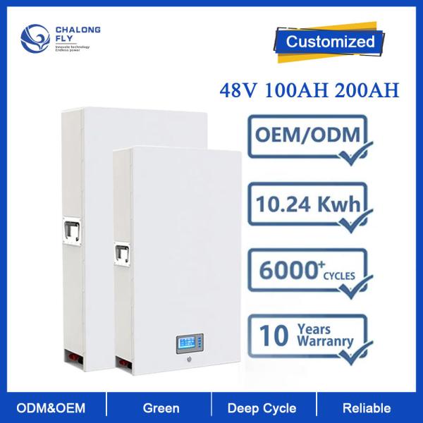 Armazenamento de energia recarregável de Ion Battery For Home Solar do lítio do ODM 48V 100AH 200AH 300AH do OEM da bateria de lítio LiFePo4