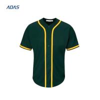 Gradient Color Youth Sublimated Team Baseball Jerseys Tops Spangle Embroidery Breathable