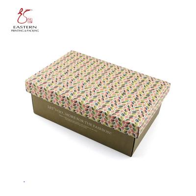 CMYK/Full Color Corrugated Shoe Box Eco-friendly Shoe Packaging for Products