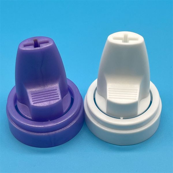 Vibrant Color-Coded Hair Mousse Aerosol Accessory for Product Line Differentiation with Quick-Change Actuator System