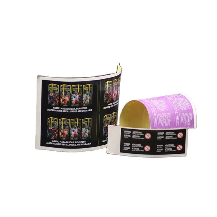 Custom Printed Die Cut Vinyl PVC Adhesive Label Waterproof Split Back Logo Sticker Durable Oil Proof Made of Durable Plastic