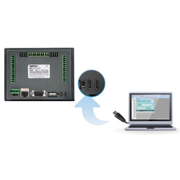7 регуляторы интегрированные дюймами HMI PLC комбинированные сервопривода мотора QM3G