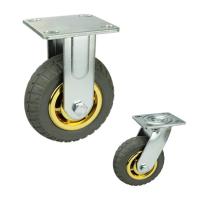 roulettes résistantes en caoutchouc élastiques de 150mm avec le plat de chargement du pivot 462lbs