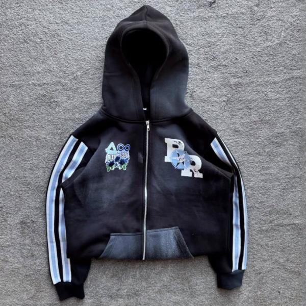 Vintage Washed Boxy Cropped Oversized Hoodies Unisex in 100% Cotton French Terry with Custom Drop Shoulder Distressed