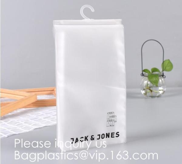 Hanger Garment Underwear Clothes Package bag with hanger garment packing, apparel shop packaging, sock bag, underwear