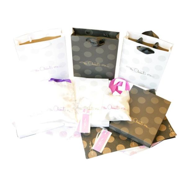 Customized Printed 200g Recycle Paper Shopping Bag For Gift Packaging