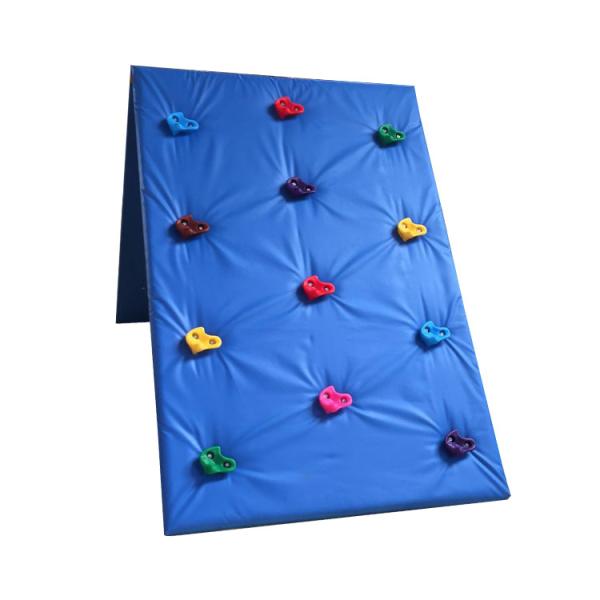 Kids Rock Climbing Wall Comfortable Sponge Height Adjustable With PVC Mat