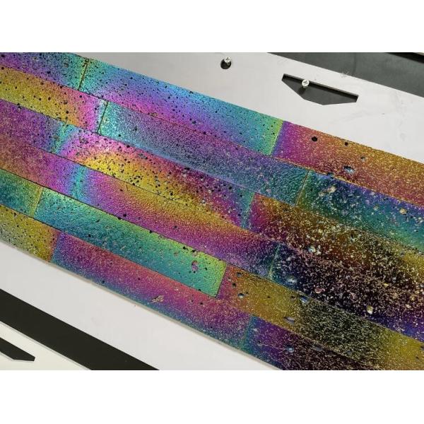 Glass Stone Metal Blend Mosaic Tile Mixed Electroplated Lava 8MM