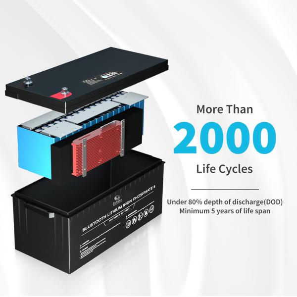 Батарея лития батареи лития 12V ODM LiFePO4 OEM 200Ah подгоняла блоки батарей лития батареи