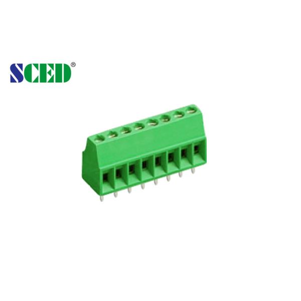 2.54mm PCB Terminal Blocks Screw Clamp Connection Nickel Plated 125v 6amp