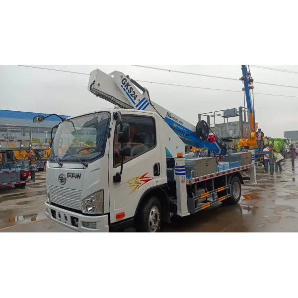 Factory Price for Sale: Liberation FAW 24m 28m Multi-Purpose Aerial Work Platform Hydraulic Platform Lift Truck, Telescopic Aerial Work Platform