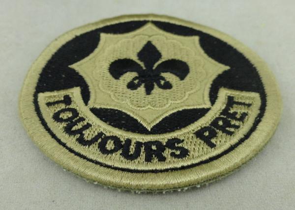 Toujours Pret  Army Patches With Velcro USA Troop EMB Badge OEM ODM