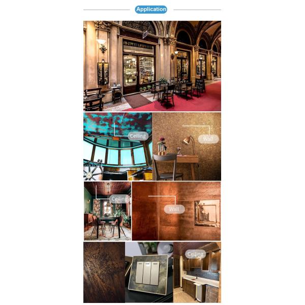 Высококачественная настройка 304 старинный латунь пятнистый листок из нержавеющей стали для художественного архитектурного декора стены