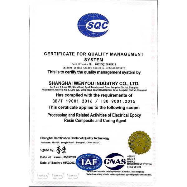 Bi-component Heat Resistant Epoxy Resin with Excellent Splitting Resistance for Electrical Insulation and Liquid Casting
