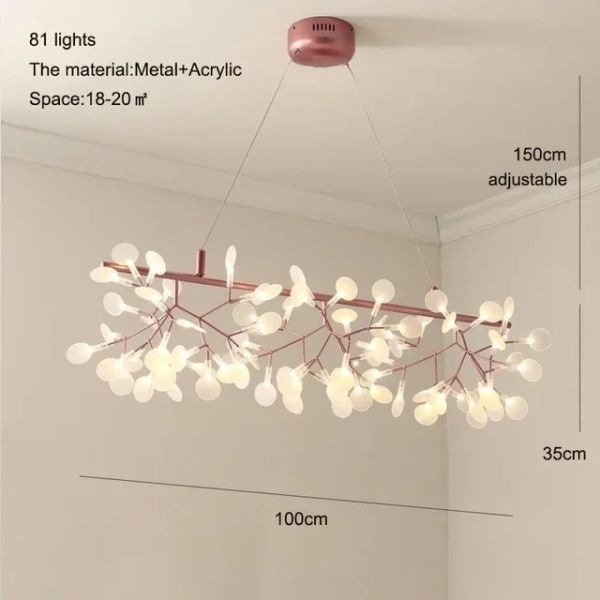 Heracleum chandelier Firefly LED lamp  Heracleum III Pendant（WH-AP-613）