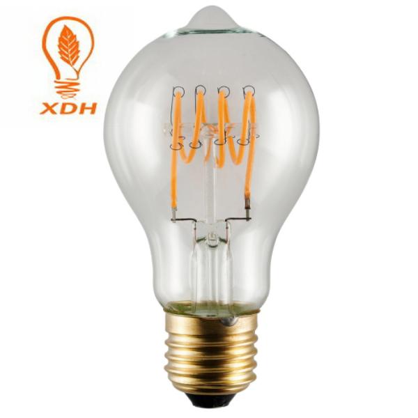60*105mm E27 4w LED Vintage Light Bulbs Amber A60 LED Filament Bulb
