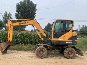 Used Hyundai 60W-9 Digger Machine With 6070mm Max Digging Height