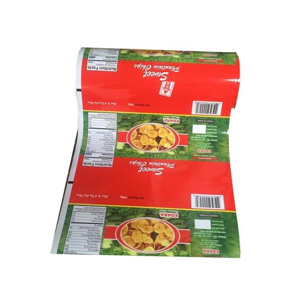 Custom printed potato chips package roll film packaging chips de plantain plantain chips small packaging bags
