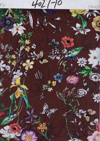 Transfer foil for leather  Flower design transfer film for pvc leather G4027 Hot stamping foil for pu leather