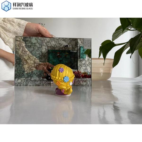 Customization Style Colorful Antique Mirror Glass for Bathroom Decoration Wash