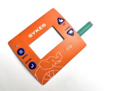 Chemicals Resistant Backlit Membrane Switch Waterproof With Molex 0.5MM Pitch