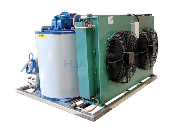 Marine Seawater Commercial Ice Flaker Machine Air Cooled 1 Ton Small On Fishing Boat