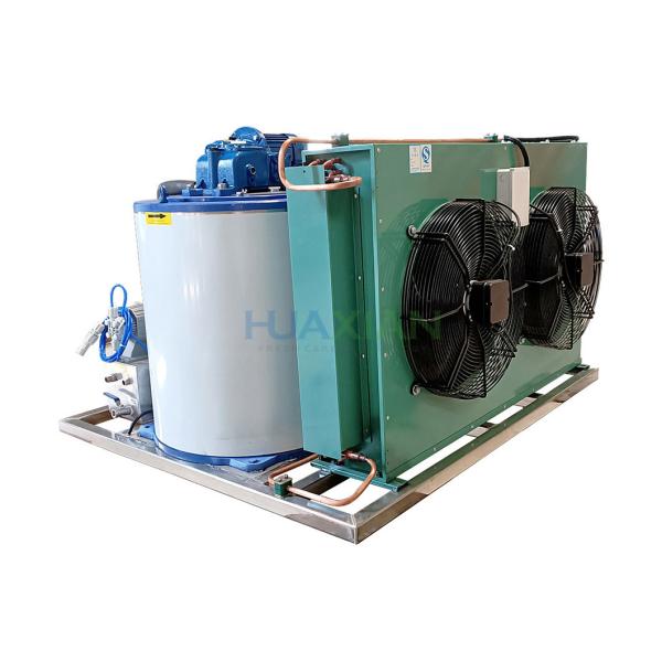Marine Seawater Commercial Ice Flaker Machine Air Cooled 1 Ton Small On Fishing Boat