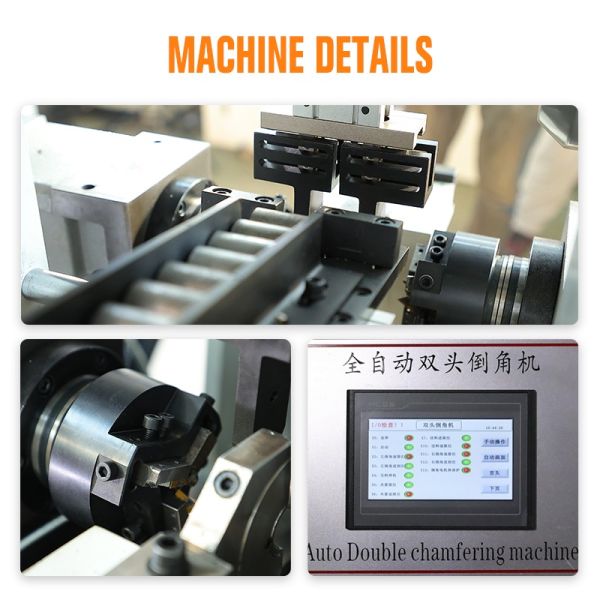 80 Series Double-head Chamfering Machine Automatic Feeding High-precision Pipe and bar Chamfering Machine