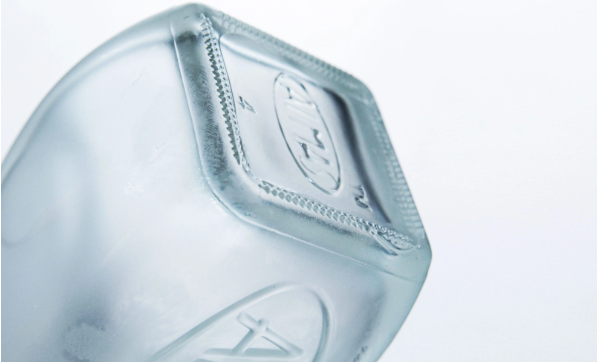 Gold Whisky Vodka Rum 700ml Liquor Square Glass Bottle With Stopper Custom Size