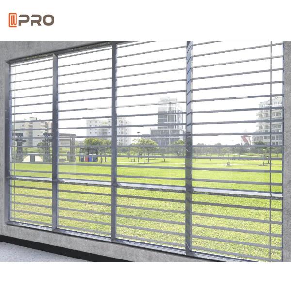 Outdoor Ventilation Fixed Blade Aluminium Louver Window Door Fade Resistant