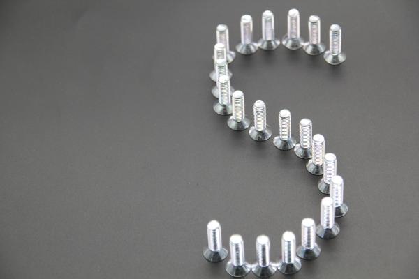 Rounded M4x25 Cross Recessed Head Screw Security Screw Head Types For Home Furniture