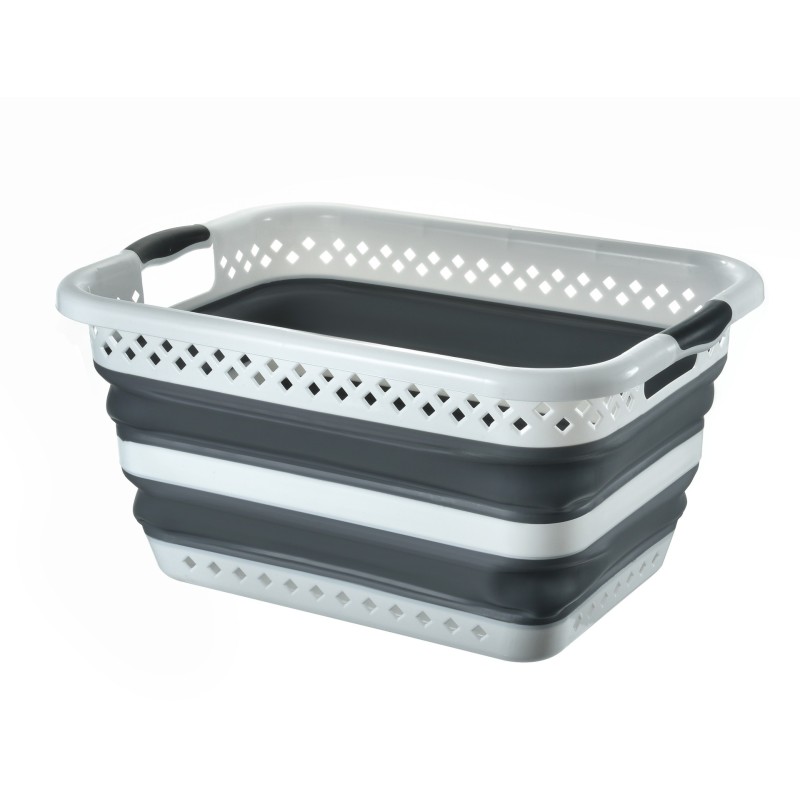 Creative Portable Folding Laundry Basket Wall Hanging Household Storage Solution Heavy-Duty Plastic Basket for Clothes