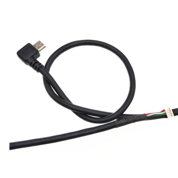 Микро- мужчина угла УСБ б Ригх к кабелю переходника пути 51021-0500 Молекс 5 тангажа 1.25мм