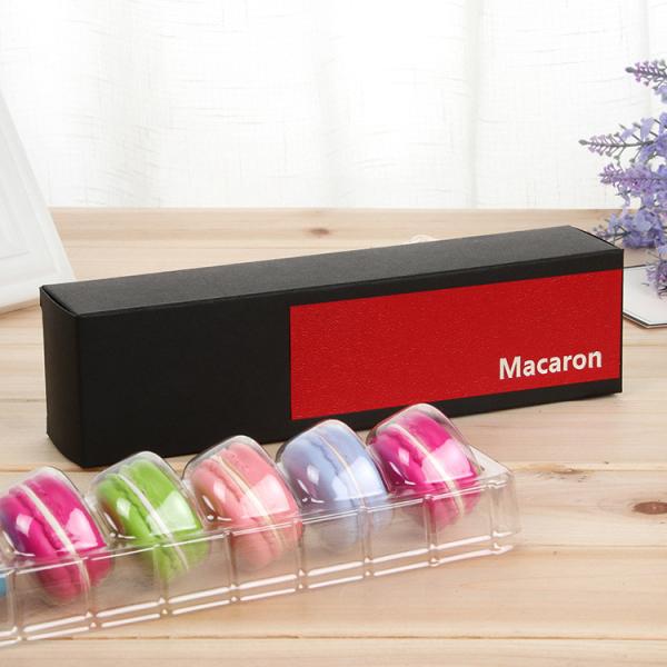 Caixa colorida da gaveta do cartão da embalagem de Macaron, empacotamento de alimento amigável de Eco
